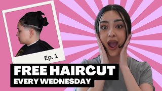 Free Barbershop Haircut  Every Wednesday ep1 [upl. by Macnair297]