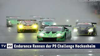 MOTOR TV22 Das Endurance Rennen der P9 Challenge im Regen am Hockenheimring 2023 [upl. by Mendes]