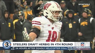 Badgers team MVP Herbig joins Benton drafted by Steelers in 2023 NFL Draft [upl. by Endys850]