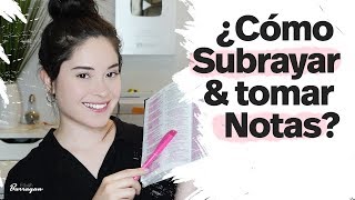 TIPS PARA SUBRAYAR Y TOMAR NOTAS  BIBLIA [upl. by Oivatco723]