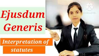 Rule of Ejusdem Generis Interpretationofstatutes handwrittennotes law [upl. by Goodkin]