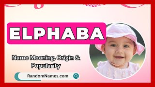 Elphaba  Baby Girl Name Meaning Origin amp Popularity  RandomNamescom [upl. by Vorfeld]