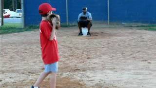 9 yr old pitching lesson practice [upl. by Ahcsat]