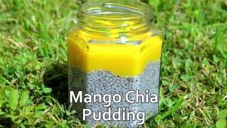 Mango Lime Chia Pudding  Easy Vegan and Raw [upl. by Conrad]