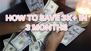 3000 IN 3 MONTHS  HOW TO SAVE MONEY  SAVING CHALLENGES  TAMMIE [upl. by Xavler]