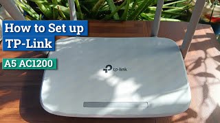 How to Set up TPLink Archer A5 AC1200 dual band wifi router Tagalog [upl. by Bee]