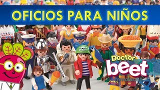 👩‍🏫🕵️‍♂️👷‍♀️ APRENDER LOS OFICIOS PARA NIÑOS EN ESPAÑOL [upl. by Jacobina]