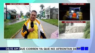 Calles anegadas y daños en infraestructura en La Ceiba Honduras por TormentaTropicalSara [upl. by Mccoy615]