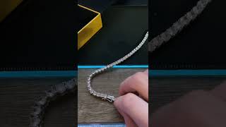 Shop GLD 5mm 18in tennis chain review WITH diamond tester [upl. by Meer]