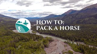 How to pack a horse The Diamond Hitch [upl. by Raman]