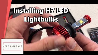 Installing H7 Low beam LED Bulbs in VW Jetta MK6 [upl. by Reace]