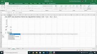 Varianza desviación estándar y coeficiente de variación para datos no agrupados EXCEL [upl. by Suoicerpal]