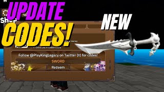 NEW UPDATE SWORD CODES UPDATE 6 King Legacy ROBLOX [upl. by Thacker502]