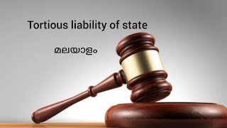 Tortious Liability of state  law of torts  administrative law  Malayalam [upl. by Marybelle]