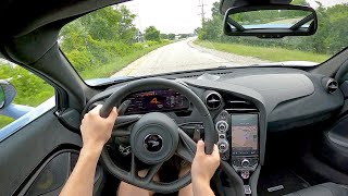 2021 McLaren 720S Coupe  POV Test Drive Binaural Audio [upl. by Eirelav171]