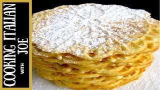 Pizzelle Italian Waffles  Cooking Italian with Joe [upl. by Melville530]