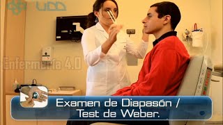 🌟EXAMEN DE DIAPASÓN  TEST DE WEBER🌟 [upl. by Erolyat]