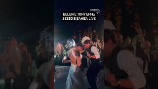 Belen Rodriguez e Tony Effe sesso e samba live [upl. by Kinzer]