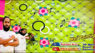 Wall Art Painting designs design 2 YouTube channel good Painter youtubeshorts shortvideo [upl. by Gilli]