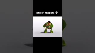 British rappers be like 💀 british britishrap britishmemes [upl. by Solorac]