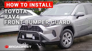 20192024 Toyota RAV4 Front Bull Bar with Skid Plate  Installation by Broadfeet [upl. by Simonsen]