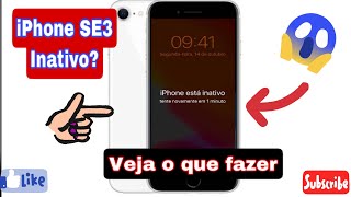 Como DESBLOQUEAR O IPHONE SE 3 INATIVO rapidamente SEM USAR O ITUNES [upl. by Fiertz]