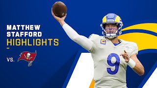 Matt Staffords Best Passes From 4TD Game  NFL 2021 Highlights [upl. by Shaner130]