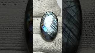 GrayPurple flash labradorite subscribe youtubeshorts supportsmallbusiness gemstone reels art [upl. by Wager]