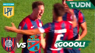 ¡GOOOOOL ¡Vombergar no perdona  San Lorenzo 10 Arsenal Sarandí 1a división Argentina 2023 TUDN [upl. by Vladimar]