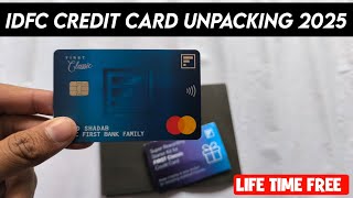 IDFC FIRST Bank Credit Card Unpacking 2025  Life Time Free Credit Card Apply 2025  IDFC Best Card [upl. by Pazia]