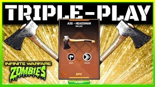 IWZombies ☆ NEW TRIPLEPLAY HACK AXE  HEADSMAN LOOT [upl. by Dowell590]