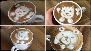 Making latte art at home 2 [upl. by Aliban91]