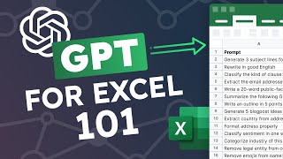 GPT for Excel a beginners guide 101 [upl. by Nitsa]