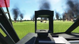 DCS UH1H minigun TrackIR control [upl. by Niltag]