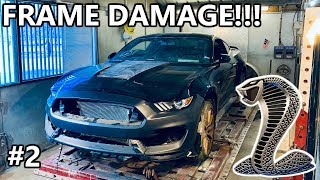 Rebuilding A Wrecked Copart 2018 Ford Mustang Shelby GT350 Framework SRS Part 2 [upl. by Bergren]