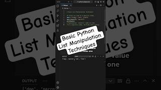 Basic Python List Manipulation Techniques [upl. by Elatia]