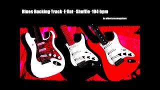 Blues Backing Track E flat Shuffle Eb 104bpm [upl. by Aytac]