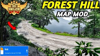 Map Mod Bussid 43  Mahachal Forest Hill Road Map Mod For Bus Simulator Indonesia।Bussid Mod Map [upl. by Sehguh]