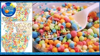 Dippin Dots Ice Cream Banana Split Rainbow Ice amp Cherry With Poppin Rocks [upl. by Jeffcott341]