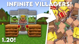 Minecraft EASY Infinite Villager Breeder in Bedrock 120 MCPEXboxPS4Nintendo SwitchWindows10 [upl. by Aonian]