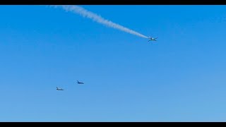 Gold coast air show Canadian T33 jet formation run [upl. by Butte468]