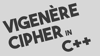 Vigenere Cipher Encryption amp Decryption in C [upl. by Clerc]