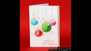 Every week one Christmas card 9 Sketchy baubles [upl. by Awram726]