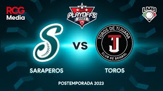 Saraperos vs Toros De Tijuana  09 de Agosto del 2023 [upl. by Ahsirat]