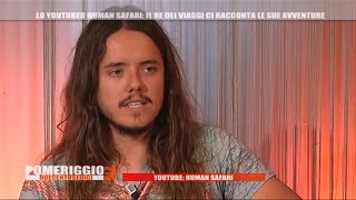 Nicolò Balini HumanSafari intervista in TV [upl. by Ajssatsan]