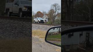 Northbound CSX hirailer only about three minutes behind the CSX mixed manifest that came through [upl. by Niall206]