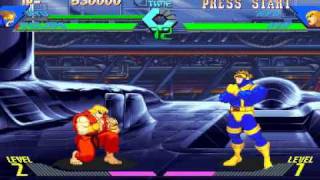 Ultraluux Juega XMen Vs Street Fighter [upl. by Enyalb]