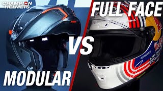 Modular vs Full Face Motorcycle Helmets  ChampionHelmetscom [upl. by Yevrah]