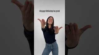 Happy Birthday to you in ASL  Birthday Song  The ASL Shop [upl. by Cigam]