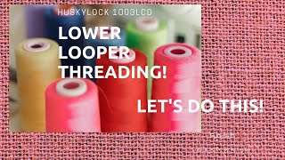 Lower Looper Threading Huskylock 1003LCD and a few other hints [upl. by Htebharas725]